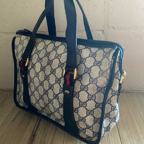 Authentic vintage Gucci monogram GG striped purse bag - Picture 3 of 6